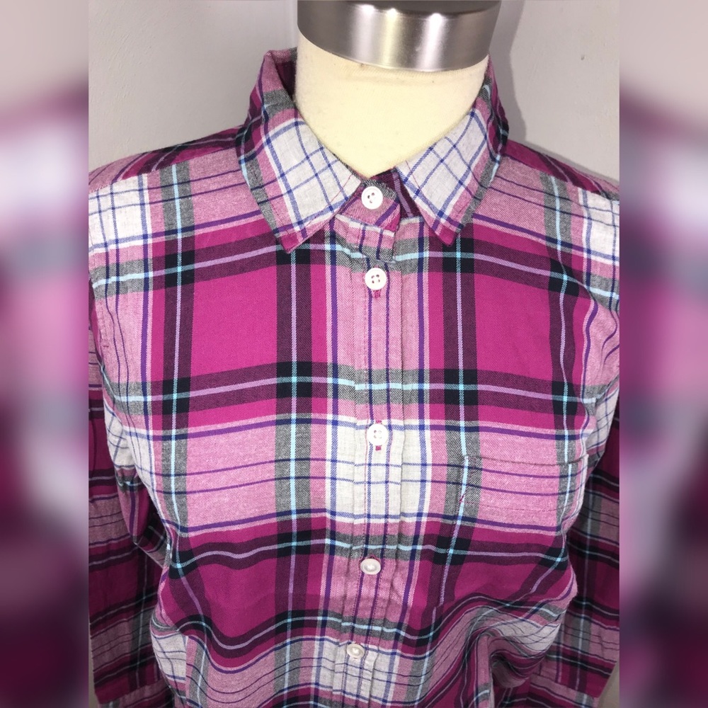 J Crew plaid flannel shirt - Picture 5 of 8
